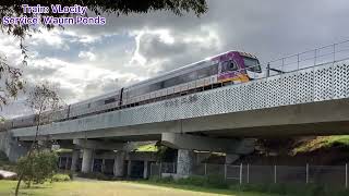 Trains at the Maribyrnong River Bridge [upl. by Asseret]