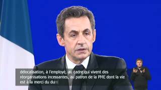 Discours de Nicolas Sarkozy à Villepinte [upl. by Atinod908]