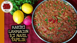 🌶️👌🏼 Yediğiniz tüm lahmacunları unutun  Hakiki lahmacun içi nasıl yapılır  😍💯 Sesli Anlatım [upl. by Mauro]