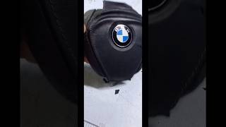 BMW steering airbag leather upholstery automobile upholstery trending [upl. by Aerdnac864]