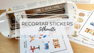 ⭐🤩 IMPRIMIR y CORTAR STICKERS DIGITALES con SILHOUETTE [upl. by Brabazon]