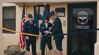 Air Force Warrant Officer Training School Ribbon Cutting Ceremony [upl. by Eyla182]