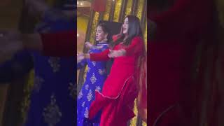 Girl in Red SatinSilk Dance with Punjabi Song [upl. by Anayaran]