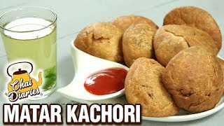 Khasta Matar Kachori Recipe  Green Peas Kachori  Halwai Style Kachori  Chai Diaries With Varun [upl. by Eninahs]