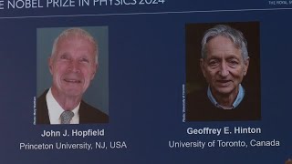 Machine learning pioneers win Nobel physics prize  REUTERS [upl. by Eyr397]