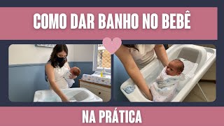 COMO DAR BANHO NO BEBÊ [upl. by Nihsfa]