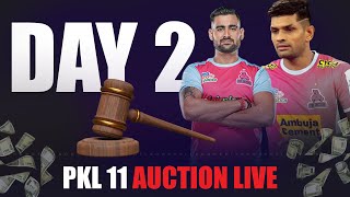 PKL 11 Auction Live Day 2  Pro Kabaddi League 2024 Auction Live  Rahul Chaudhari Rohit unsold [upl. by Timon615]