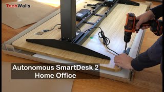 Autonomous SmartDesk Core SmartDesk 2 Home Office Motorized Standing Desk Unboxing amp Installation [upl. by Reaht858]