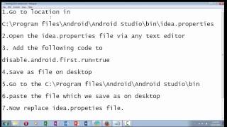 How to solve start up error on Android Studio javalangNullPointerException internal error [upl. by Towrey980]