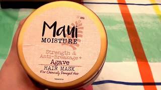 Maui Moisture Strength amp Antibreakage  Agave Hair Mask for Chemically Damaged Hair [upl. by Amluz918]