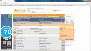 dictcc  Das Onlinewörterbuch mit Vokabeltrainer [upl. by Gnak]