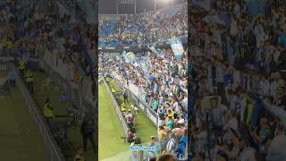 Malaga CF 10 FC Cartagena Ale ale ale hop forza Málaga de Grada de Animación al finalizar partido [upl. by Gervais]