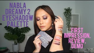 NABLA DREAMY 2 EYESHADOW PALETTE  FIRST IMPRESSION REVIEW DEMO  BAHASA  CATLEYADEA [upl. by Ecnadnak]