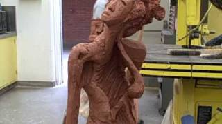 Abstract Clay Figure Sculpture of Krissy K by Jo Part 1 [upl. by Joselow]