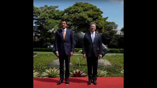 Visita Oficial Emir de Catar a Costa Rica [upl. by Arevle842]