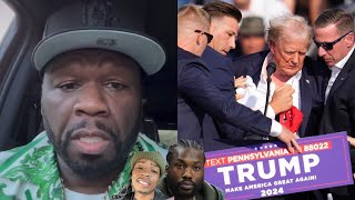 50 Cent Meek Mill amp Rappers REACT To Donald Trump SHOOTING In ASSASSINATION Attempt “HE [upl. by Evaleen533]