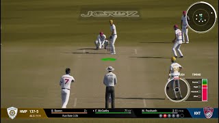 Mesmerizing Off Spin Two Wickets LBW and Clean Bowled  Cricket 24 Gameplay [upl. by Boatwright]