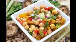 SALADE DE POIS CHICHES ET CHORIZO À LA MEXICAINE [upl. by Savanna711]