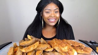 FISH AND CHIPS MUKBANG [upl. by Annaya743]