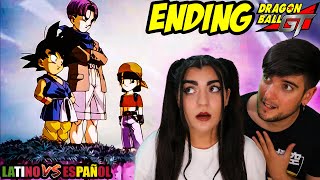 ESPAÑOLES REACCIONAN A ENDING DE DRAGON BALL LATINO VS ESPAÑOL 💥SOLA NUNCA ESTARAS💥🐉DRAGON BALL GT🐉 [upl. by Gerrilee]