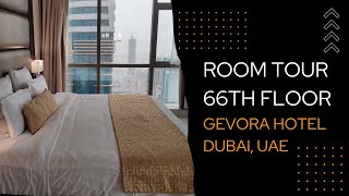 Gevora Hotel the TALLEST hotel in the world  ROOM TOUR 66th floor  Dubai UAE gevorahotel gevora [upl. by Padgett]