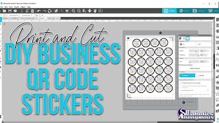 DIY Print and Cut QR Code Sticker  Silhouette Cameo [upl. by Eninnaj861]