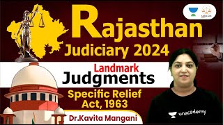 RJS 2024  Landmark Judgments Specific Relief Act 1963  Kavita Manghnani  Unacademy Linking Laws [upl. by Paco]