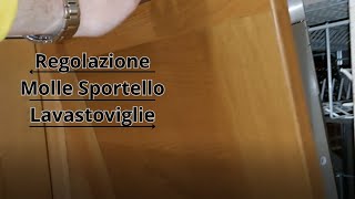 Come regolare sportello lavastoviglie [upl. by Anileda]