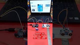 ultrasonic sensor control servo control arduinoelectronicyoutubeshortsshortsvideo [upl. by Aileduab]