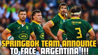 RASSIE ANNOUNCES SQUAD TO TAKE ON ARGENTINA  EPISODE 127 [upl. by Onfre]