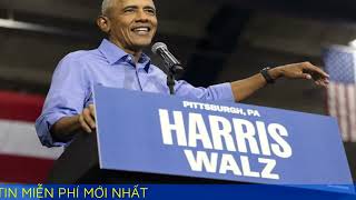 Ông Obama nhập cuộc vận động tranh cử cho bà Harris [upl. by Grange]