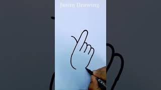 How to draw finger heart [upl. by Ahsoyem]