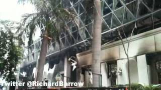 Central World and Siam Theatre on Fire [upl. by Knorring379]