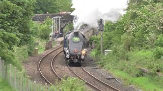 Railway CHAOS after flooding but SIR NIGEL GRESLEY 60007 Absolutely Superb The Fellsman 23 05 24 [upl. by Ardnael]