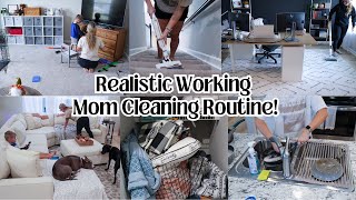 Working Mom Routine  Messy Cleaning Motivation  Speed Clean  Decluttering amp Organizing [upl. by Nairadal]