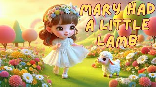 Mary had a little lamb rhymes Nursery rhymes for toddler Kids songsclassic fun songs [upl. by Herculie]