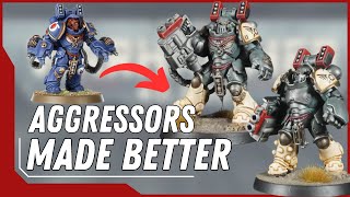 Youve NEVER seen AGGRESSORS like these  Warhammer 40K ConversionKitbash [upl. by Eniar]