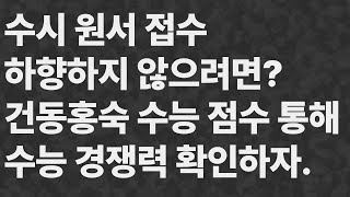 2025 수시 원서 접수 건동홍숙 수능 성적 보고 하향 지원 하지 말자 2025수시 2025수능 수시원서 [upl. by Mallory]