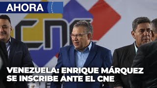 Enrique Márquez se inscribe como candidato presidencial ante el CNE  En Vivo  25Mar [upl. by Glenna]