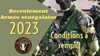 Recrutement armée sénégalaise 2023 [upl. by Annet]