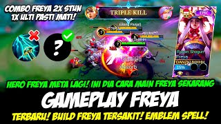 CARA MAIN FREYA ITEM TERBARU❗TIPS FREYA 2X STUN amp BUILD FREYA TERSAKIT 2024❗GAMEPLAY FREYA EXP LANE [upl. by Goddord]