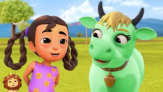 गैया मेरी गईया Gaiya Meri In Green Color Hindi Rhymes And Baby Songs For Children [upl. by Prudy]