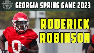 Roderick Robinson Spring Game  Georgia Football 2023 [upl. by Geehan516]