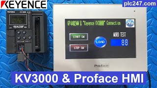 Keyence KV3000 amp Proface HMI quotRS232 Connectionquot Tutorial [upl. by Susana]