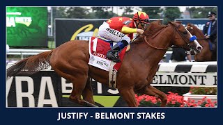 Justify wins the Triple Crown  2018 Belmont Stakes G1 [upl. by Hoskinson132]