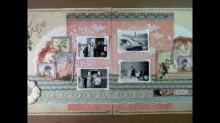 Graphic 45 Layout with Mixed Media [upl. by Yemerej]