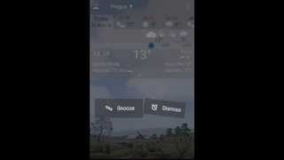 YoWindow Weather app Alarm clock on Android [upl. by Hpesoj]