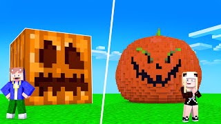 PRO KÜRBIS VS NOOB KÜRBIS HALLOWEEN KÜRBIS BAU BATTLE [upl. by Bor]