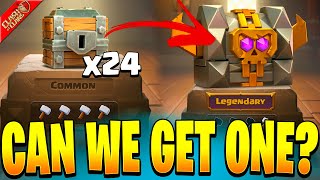 Can We Get a Legendary Chest from our Final 24 Chests Clash of Clans [upl. by Nebuer962]