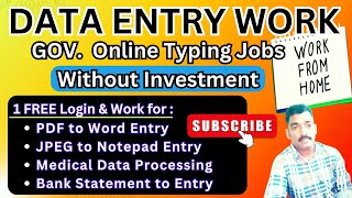 🔴Simple Data Entry Job 💰1 Page  250 🚀Daily Payout 🎯Without Investment Work in Tamil 💯 Genuine [upl. by Peednas]